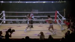 two boxers fighting in a boxing ring — Rocky III