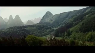 mountainous landscape with green trees — The Karate Kid