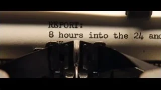 Old typewriter with Ferrari text — Ford v Ferrari