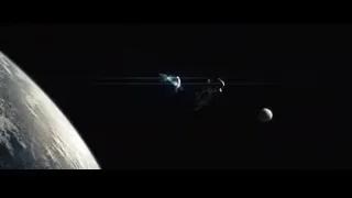 spaceship flying near Earth in space — Superman: Man of Steel