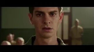 man in military uniform with American flag — Hacksaw Ridge